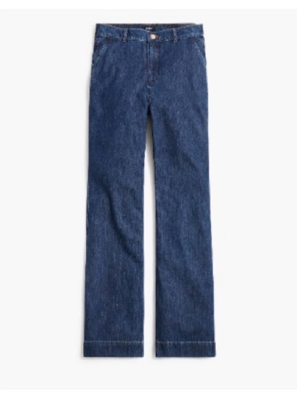 J. Crew Dark Indigo Drapey Trouser Jean, Size 25